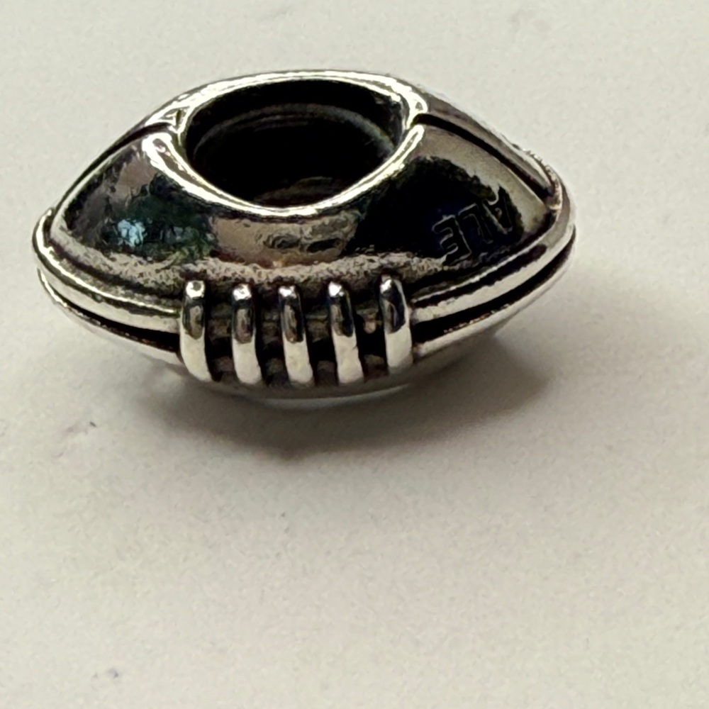 Pandora Football Charm 790384 Sterling Silver ALE 925 Threaded Core Retired